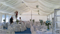 Professional 150 Seaters White Luxury Beach Wedding Marquee for Rent with Wind Resistance