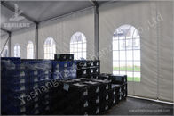 Economical Flame Retardant Industrial Storage Tents With Transparent PVC Windows