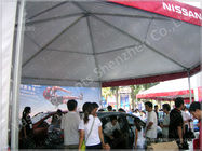 Training 3M Large Shade Gazebo Canopy Tents With Sidewalls / Transparent PVC Windows