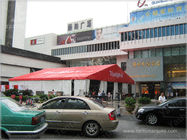 20X20M Red Fabric Cover Outside Event Tent For Exhibition , Outdoor Trade Show Tent Displays