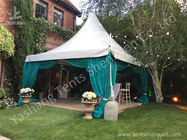 Different Aluminum Profile High Peak Pole Tent Structure Decorated With Luxury Linings