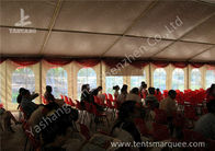 Hanging Ripples Outdoor Event Tent , Steel Structure Tent Transparent PVC Fabric Windows