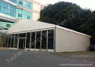 Frame Outdoor Event Tent , event canopy tent Transparent Glass and Hard Sandwich Wall