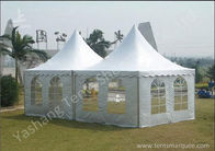 Hard Aluminum Framed Wind Resistance High Peak Tents Soft Pvc Fabric Cover
