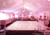 Decoration Outdoor Aluminum Wedding Reception Tents Colorful Lighting / Lining