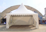 White High Peak Tents , Aluminium Pagoda Tent Custom Made Color And Wall Material