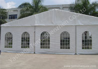 Transparent PVC Windows Hard Aluminium Frame Tents , metal frame tent 15m by 30m