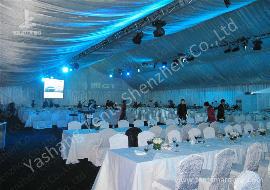 20M Width Full Line Decorated Outdoor Event Tent with Aluminum Alloy Main Frame