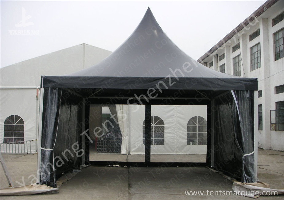 White High Peak Tents , Aluminium Pagoda Tent Custom Made Color And Wall Material