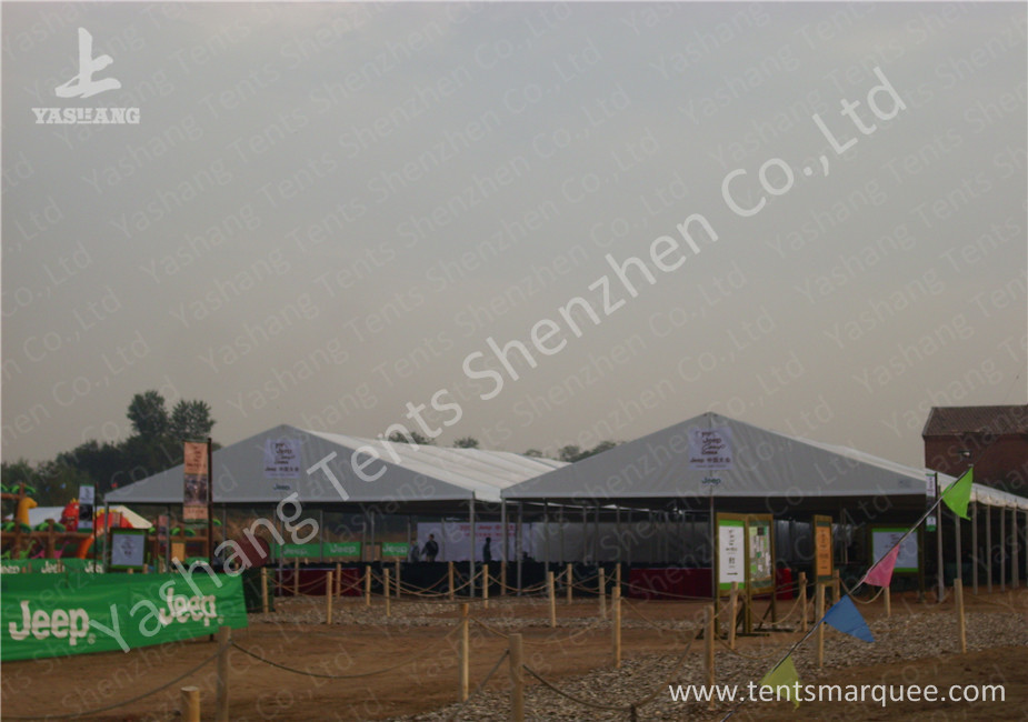 White PVC Fabric Cover Outdoor Party Tents / Aluminum Alloy Frame
