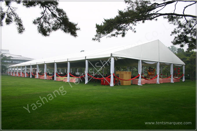 White Water Repellent PVC Fabric Cover Aluminum Frame Wedding Decoration Tent