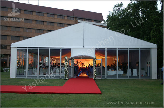 Decorated Backyard / Garden Big Wedding Tents High Strength For 1000 People