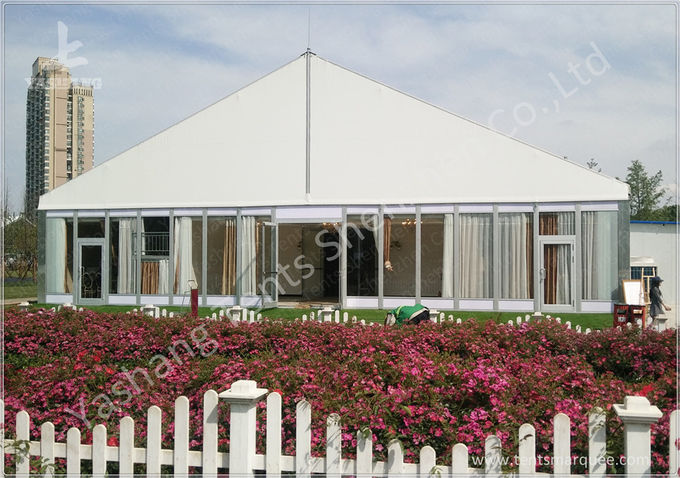 Gorgeous Transparent Glass Outdoor Party Tents , 850g/Sqm PVC Fabric 20x30 Tent